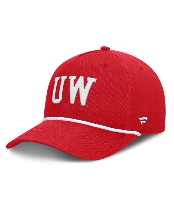 【送料無料】 ファナティクス メンズ 帽子 アクセサリー Men's Red Wisconsin Badgers Foul Ball Rope Adjustable Hat Red 8,235円