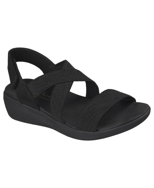 【貨物輸送無料】 スケッチャーズ レディース スニーカー シューズ Women\u0027s Arya - Very Mindful Slingback Sandals from Finish Line Black