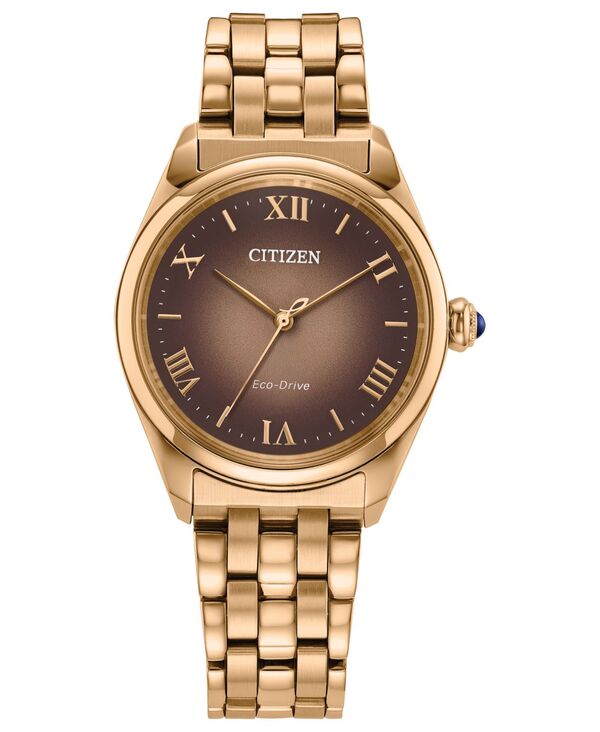 【送料無料】 シチズン レディース 腕時計 アクセサリー Women's Classic Rose Gold-Tone Stainless Steel Bracelet Watch 33mm Rose Gold-tone｜ReVida 店