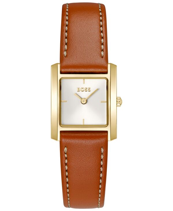 【送料無料】 ヒューゴボス レディース 腕時計 アクセサリー Women's Lucy Scala Quartz Camel Leather Watch 22mm Brown|ReVida 店