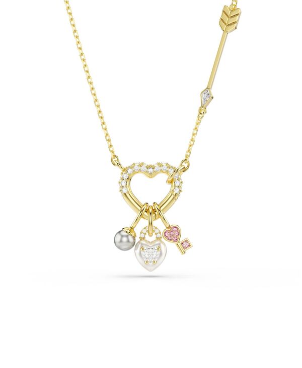 【送料無料】 スワロフスキー レディース ネックレス・チョーカー・ペンダントトップ アクセサリー Gold-Tone Plated Heart Idyllia Pendant Necklaces Gold 36,920円