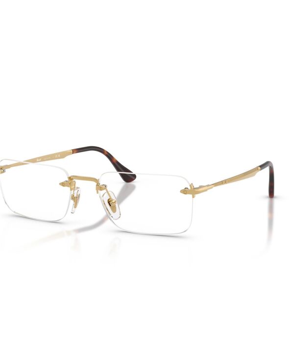 【貨物輸送無料】 ペルソル レディース サングラス・アイウェア 佩び物 Unisex Rectangle Eyeglasses PO1030V Gold