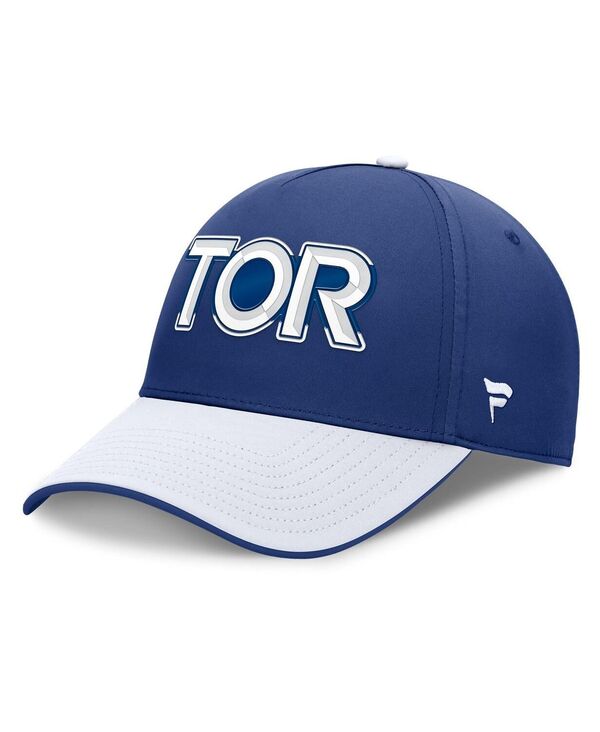 【送料無料】 ファナティクス メンズ 帽子 アクセサリー Men's Blue/White Toronto Maple Leaf's Authentic Pro Rink Team Code Flex Hat Blue White
