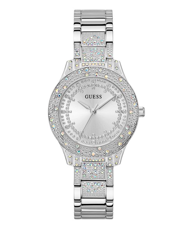【送料無料】 ゲス レディース 腕時計 アクセサリー Women's Analog Silver Tone Steel Watch 36mm Silver｜ReVida 店 31,070円