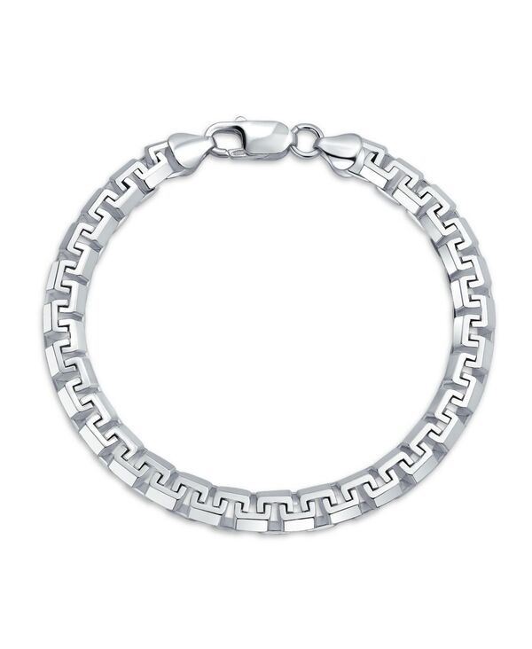 【送料無料】 ブリング レディース ブレスレット・バングル・アンクレット アクセサリー Solid Heavy Fancy Box Franco Link Chain Bracelet .925 Sterling Silver Made In Italy 8 Inch Silver