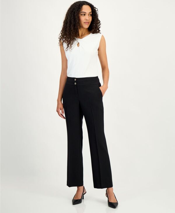 【送料無料】 カスパール レディース カジュアルパンツ ボトムス Women's Ava Bootleg Pants Regular & Petite Black 20,610円
