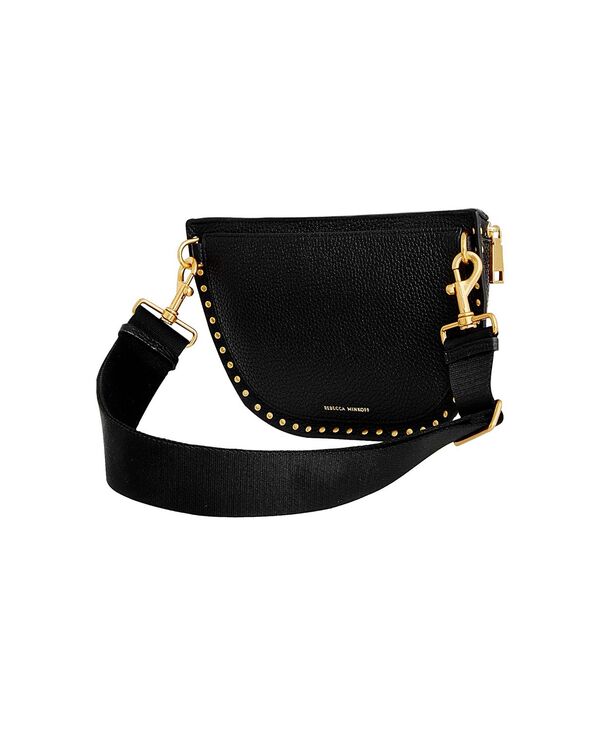 【貨物輸送無料】 レベッカミンコフ レディース ボディバッグ・ウエストポーチ 御徒面子 Darren Medium Zip Top Sling Bag Black