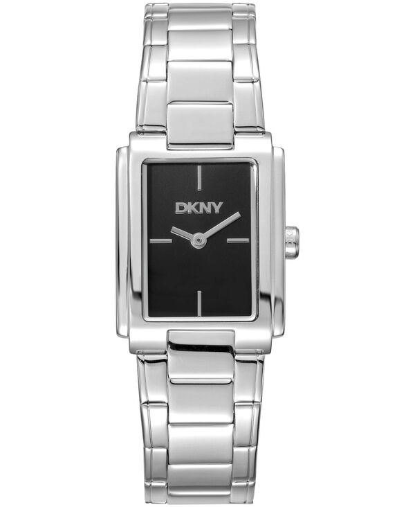 【送料無料】 ダナ キャラン ニューヨーク レディース 腕時計 アクセサリー Women's Black Dial Stainless Steel Bracelet Watch 23 x 30mm Anthracite
