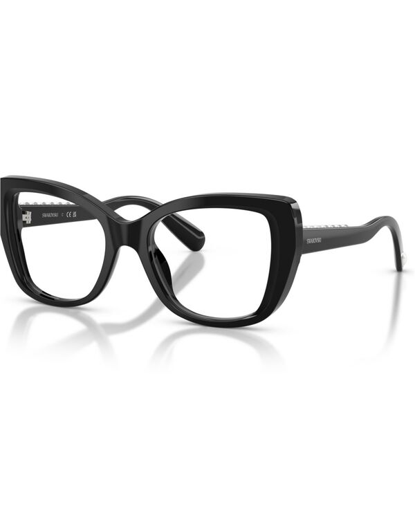【貨物輸送無料】 スワロフスキー レディース サングラス・アイウェア 付属物 Women\u0027s Butterfly Eyeglasses SK2066U Black