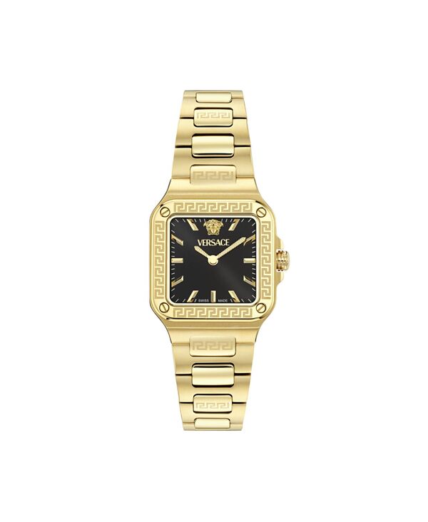 【送料無料】 ヴェルサーチ レディース 腕時計 アクセサリー Women's Greca Edge IP Yellow Gold Bracelet Watch 30x30mm Gold