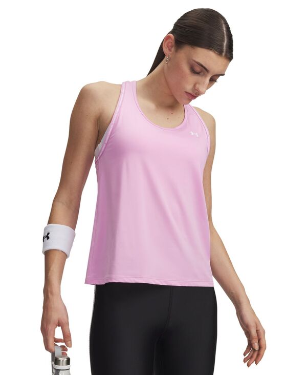 【貨物輸送無料】 アンダーアーマー レディース 貯蔵タンクいの一番 トップス Women\u0027s Round Neck Training Tank Top Pink Dawn /White レディースファッション-タンクトップ-トップス