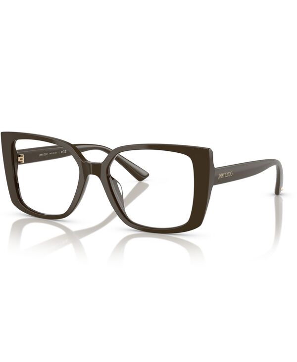 【貨物輸送無料】 ジミーチュー レディース サングラス・アイウェア 佩び物 Women\u0027s Butterfly Eyeglasses JC3024U Caper Green