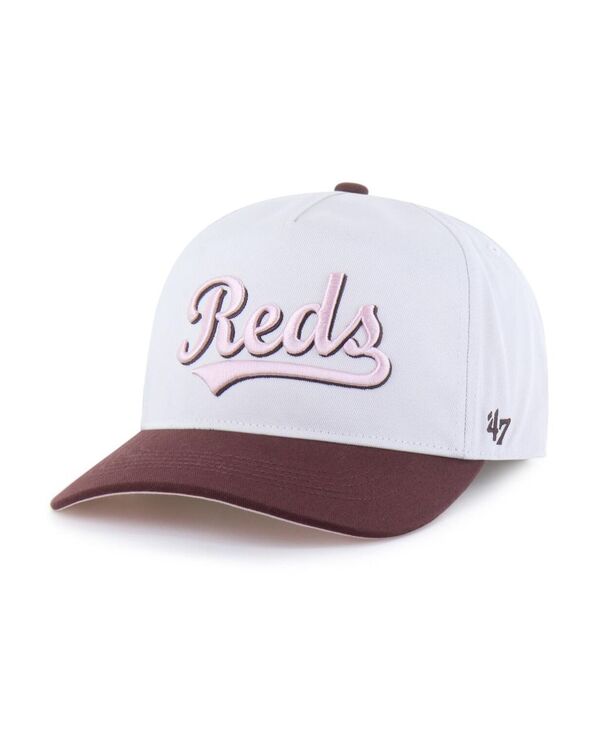 【送料無料】 47ブランド レディース 帽子 アクセサリー Women's Stone/Burgundy Cincinnati Reds Love Letter Adjustable Hitch Hat Stone Burgundy｜ReVida 店