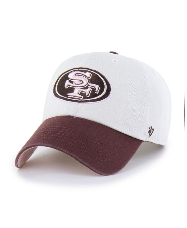 【貨物輸送無料】 47ブランド名 レディース 鳥打ち帽 付属品 Women\u0027s Stone/Burgundy San Francisco 49ers Love Letter Clean Up Adjustable Hat Stone Burgundy ハット-レディース帽子-帽子