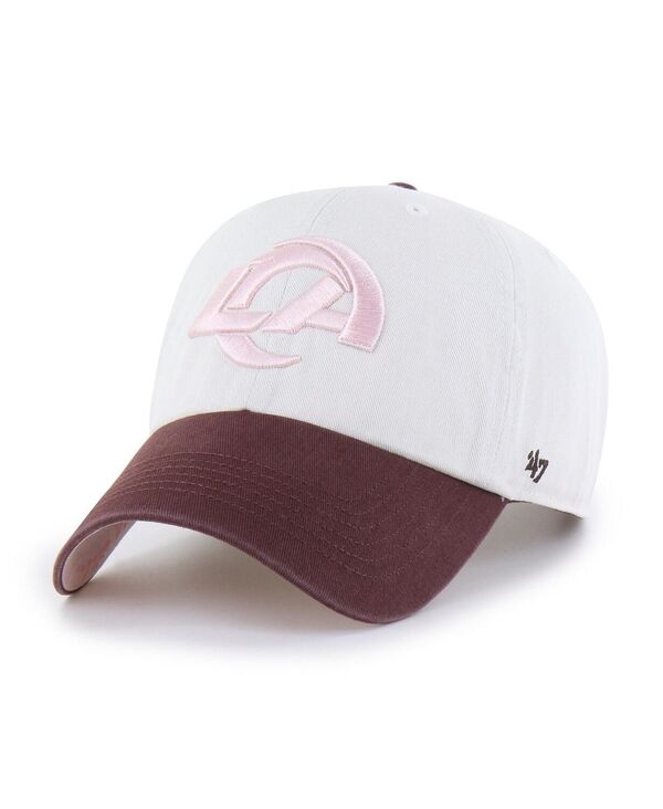 【送料無料】 47ブランド レディース 帽子 アクセサリー Women's Stone/Burgundy Los Angeles Rams Love Letter Clean Up Adjustable Hat Stone Burgundy