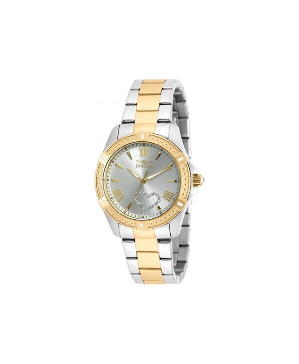 【送料無料】 インビクタ レディース 腕時計 アクセサリー Women's 20323 Angel Quartz 3 Hand Dial Watch Gold/stainless steel|ReVida 店