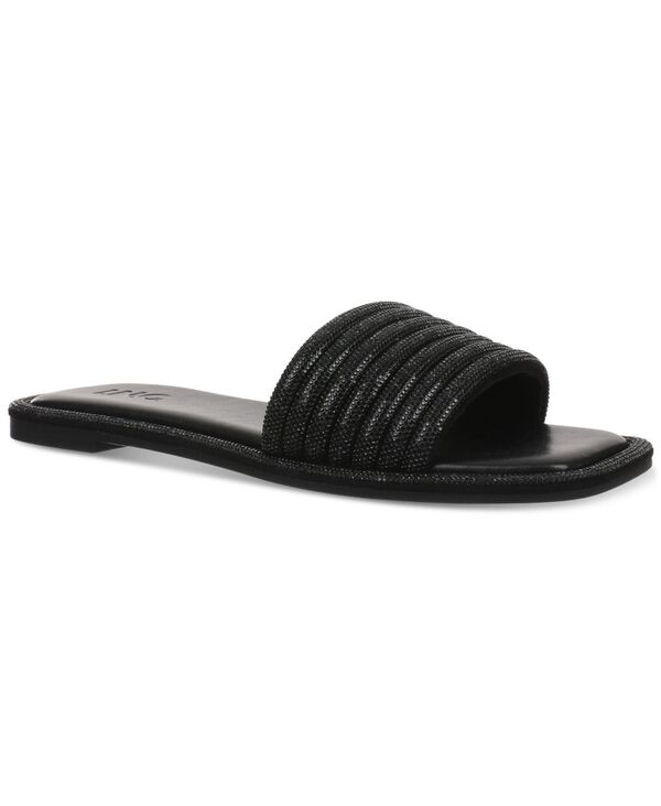 【送料無料】 アイ.エヌ.シー インターナショナル コンセプト レディース サンダル シューズ Miimmii Slide Sandals Black Bling