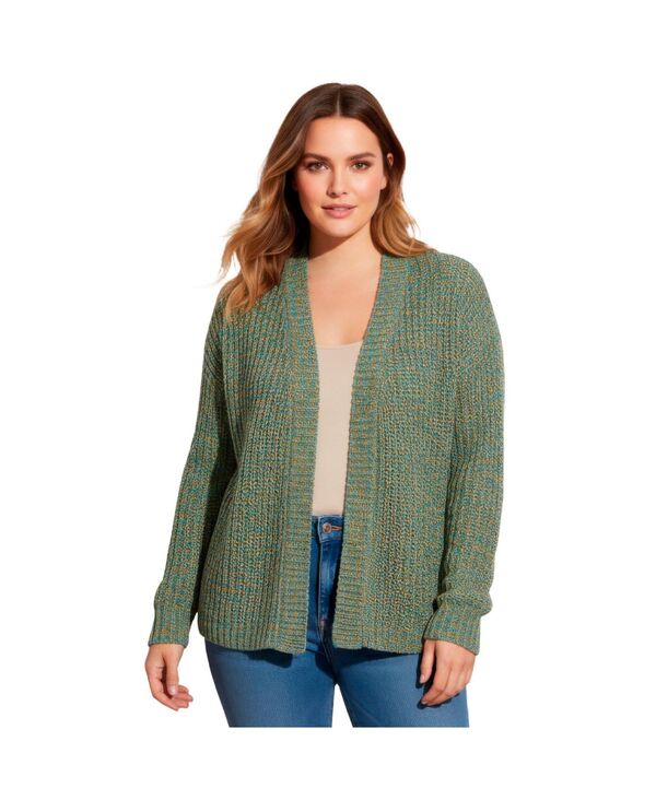 【送料無料】 アベニュー レディース ニット・セーター アウター Women's Open Front Cardigan Sweater Cool multi