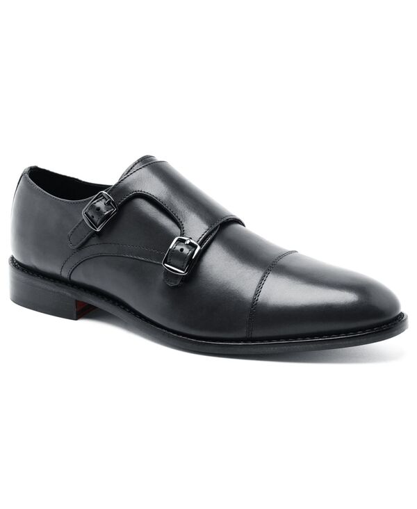 アンソニー ヴィア メンズ シューズ モンクストラップ モンク ワンピース Anthony Veer Men's Roosevelt II Double Monk Strap Goodyear Welt Dresshoe Black ブラック
