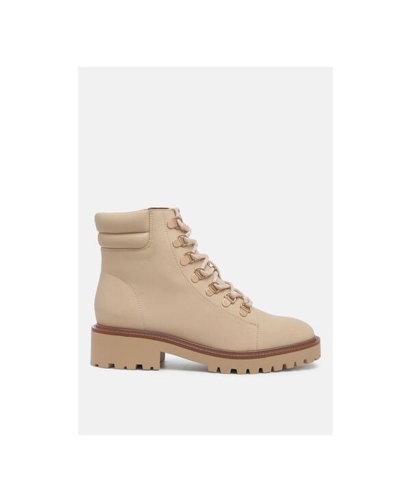 ロンドンラグ レディース シューズ ブーツ・レインブーツ レース レザー London Rag Womenshirly soft leather lace-up boots Light beige ベージュ｜ReVida 店