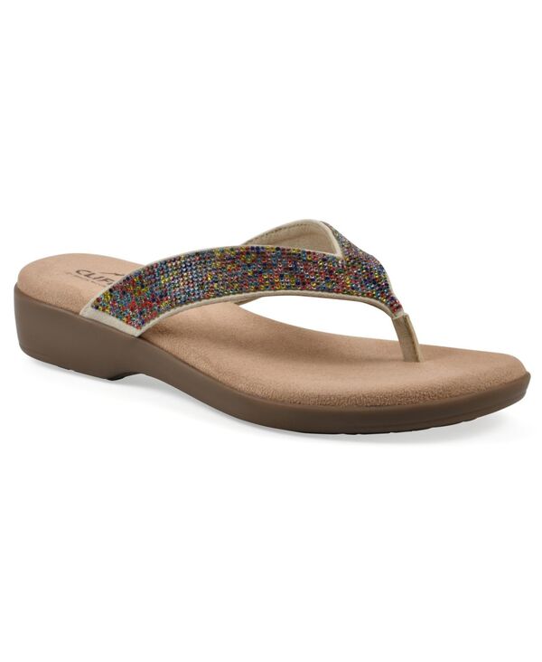 クリフバイホワイトマウンテン レディース シューズ サンダル Cliffs by White Mountain Women's Becharm Thong Sandals Multi Fabric マルチカラー