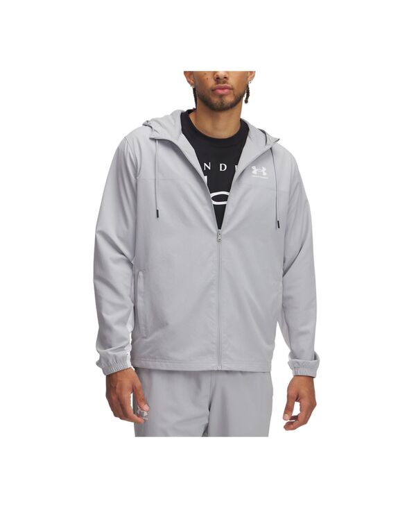 アンダーアーマー メンズ アウター ジャケット・ブルゾン Under Armour Men's Rival Woven Windbreaker Gray グレー
