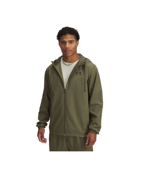 アンダーアーマー メンズ アウター ジャケット・ブルゾン Under Armour Men's Rival Woven Windbreaker Green グリーン