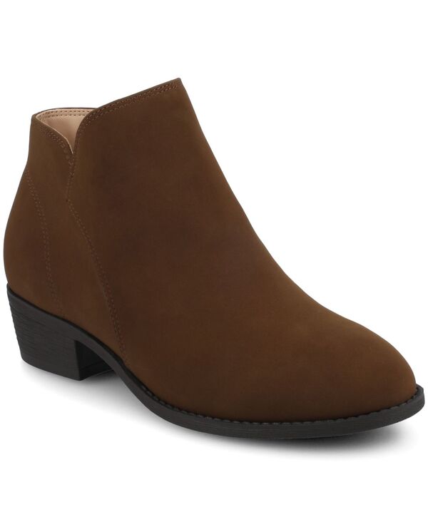 ジュルネ コレクション レディース シューズ ブーツ・レインブーツ アンクル Journee Collection Women'solarah Ankle Booties Nubuck Tan タン|ReVida 店