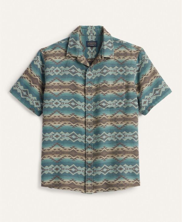 ペンドルトン メンズ トップス シャツ 半袖 Pendleton Men'short-Sleeve Shirt Bridge Creek Blue ブルー