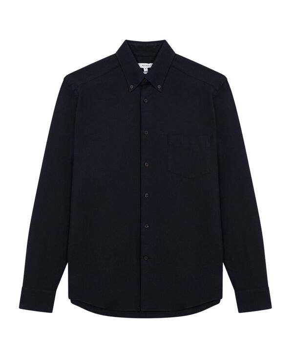 レイス メンズ トップス シャツ ボタンダウン オックスフォード ダウン REISS Men'soft Wash Button Down Oxford Shirt Navy ネイビー