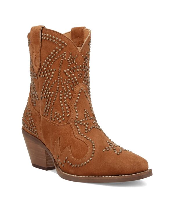ディンゴ レディース シューズ ブーツ・レインブーツ スエードクロス なめし革 Dingo Women\u0027seein\u0027 Starsuede Leather Bootie Camel 駱駝 靴-レディース靴