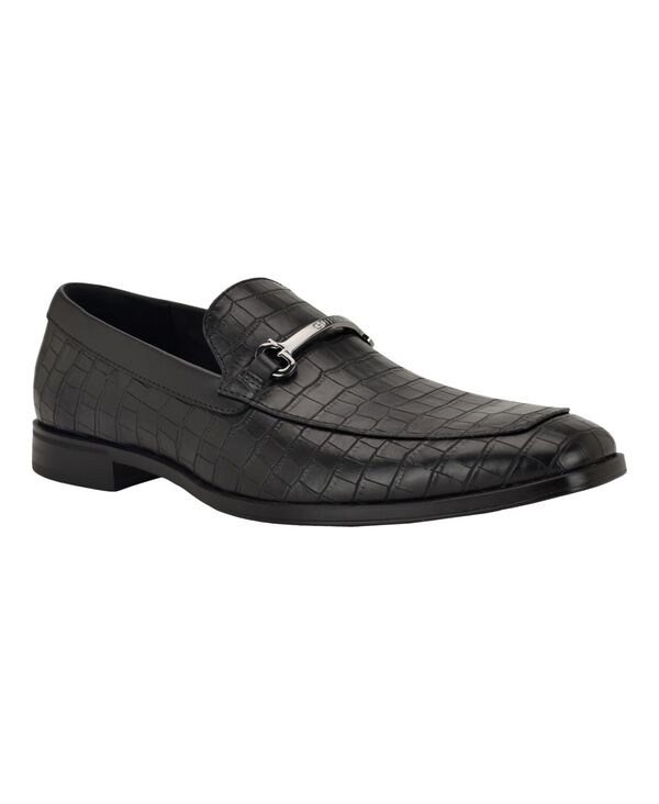 ゲス メンズ シューズ スリッポン・ローファー GUESS Men's Heben Slip-on Dress Loafers Black ブラック 20,636円