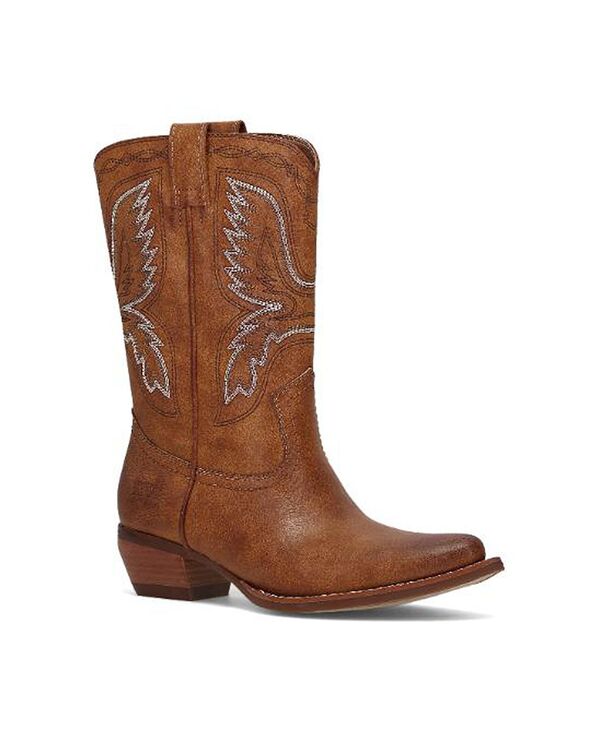 飛球 レディース シューズ ブーツ・レインブーツ Frye and Co. Women\u0027s Irlene Deco Stitch Western Booties Caramel
