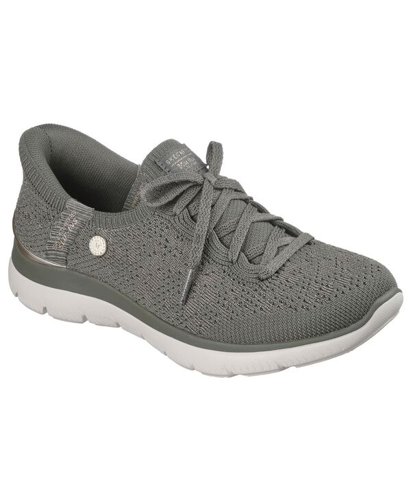 スケッチャーズ レディース シューズ スニーカー フラワー柄 フラワー Skechers Women'slip-Ins Martha Stewart: Summits - Floral Dreams Athletic Walking Sneakers from Finish Line Olive オリーブ