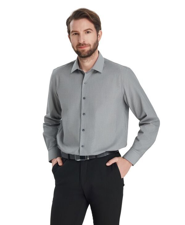 アルファニ メンズ トップス シャツ Alfani Men's Regular-Fit Solidresshirt Macy's Exclusive Charcoal チャコール