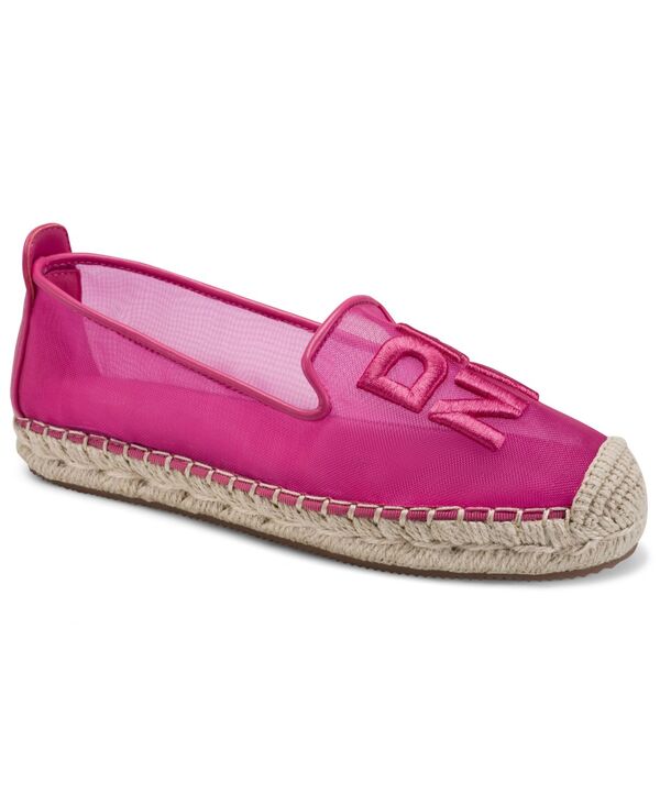 ダナ キャラン ニューヨーク州 レディース シューズ スリッポン・ローファー DKNY Women\u0027s Miretta Slip-On Flat Espadrilles Hot Pink サクラ色 靴-ローファー