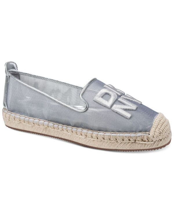 ダナ キャラン ニューヨーク州 レディース シューズ スリッポン・ローファー DKNY Women\u0027s Miretta Slip-On Flat Espadrillesilver しろがね色 靴-レディース靴