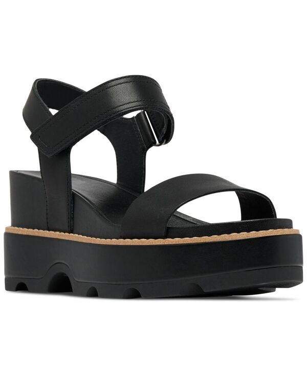 ソレル レディース シューズ サンダル Sorel Women's Joanie IV Y-Strap Wedge Sandals Black/Sea Salt ブラック|ReVida 店