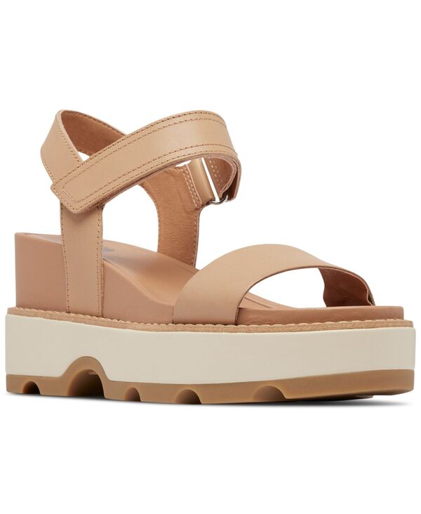 ソレル レディース シューズ サンダル Sorel Women's Joanie IV Y-Strap Wedge Sandals Honest Beige/Bleached Ceramic ベージュ｜ReVida 店