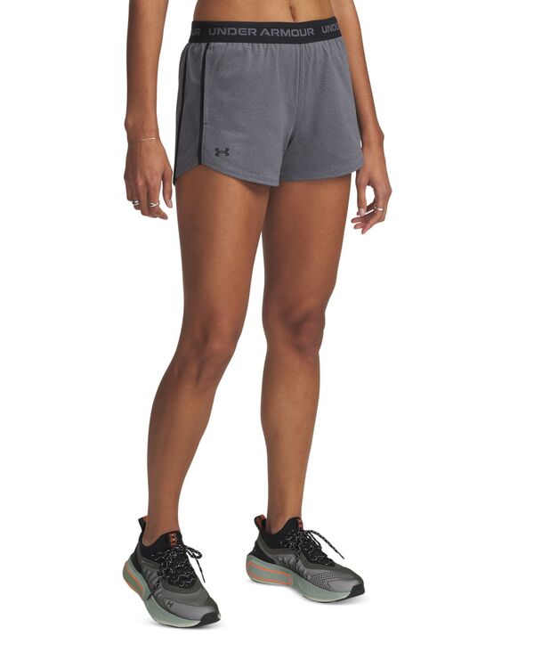 アンダーアーマー レディース ボトムス ハーフパンツ・ショーツ ショートパンツ Under Armour Women UA Tech Play Up Training Shorts Castlerock / Black ブラック