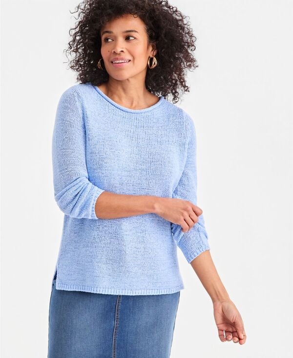 スタイルアンドコー レディース アウター ニット・セーター Style & Co Women's Tape Yarn Roll Neck Sweater Macy's Exclusive Rain 9,995円