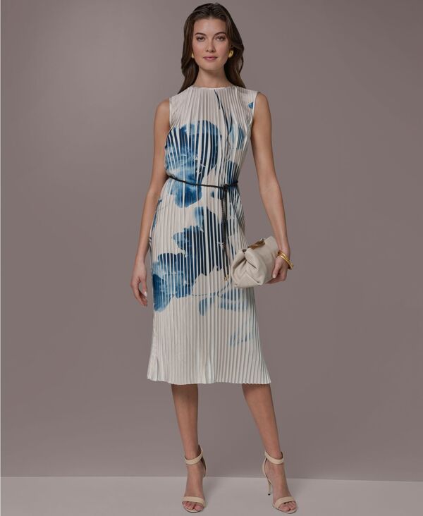 ダナ キャラン ニューヨーク レディース トップス ワンピース フラワー柄 フラワー Donna Karanew York Women's Floral Sheath Dress Vellum/Nightfall Multi マルチカラー