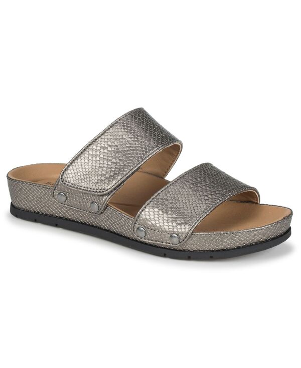 ベアトラップス レディース シューズ スリッポン・ローファー サンダル Baretraps Women's Wilana Slip-On Sandals Pewter ピューター