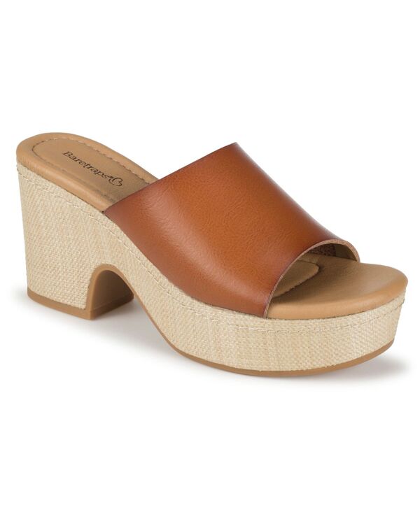 ベアトラップス レディース シューズ スリッポン・ローファー サンダル Baretraps Women\u0027s Teah Slip-On Wedge Sandals Dark Caramel