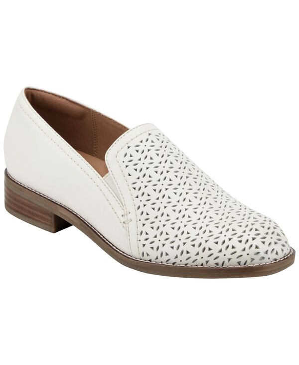 アース レディース シューズ スリッポン・ローファー レザー Earth Women's Piper Leather Slip-On Shoes Cream Leather クリーム