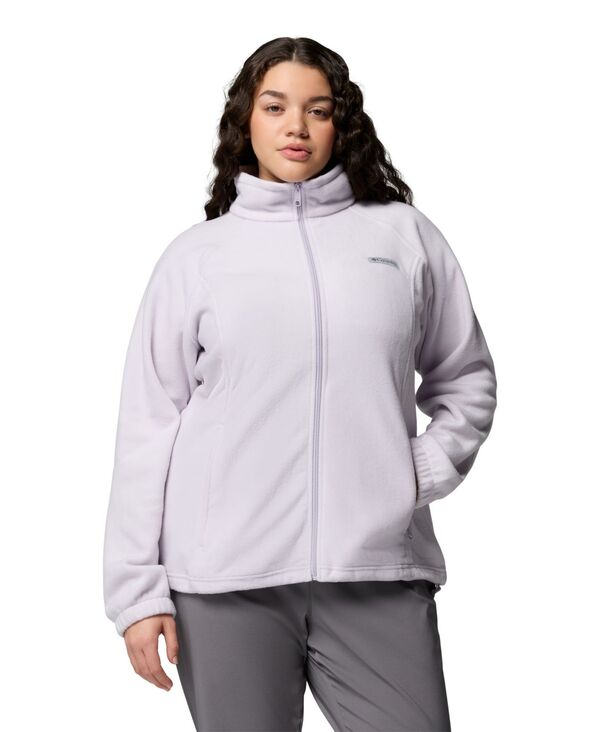 コロンビア レディース アウター ジャケット・ブルゾン プラスサイズ フリース Columbia Plusize Benton Springs Fleece Jacket Lavender Pearl パール|ReVida 店