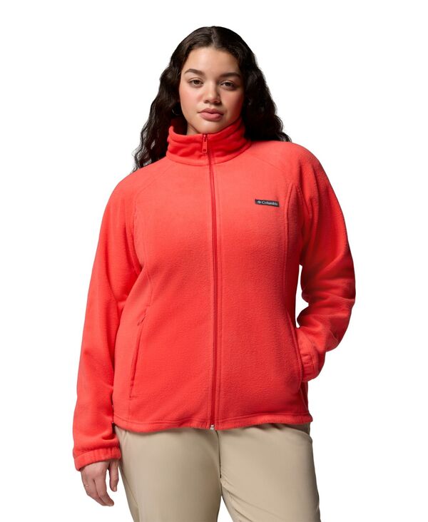 コロンビア レディース アウター ジャケット・ブルゾン プラスサイズ フリース Columbia Plusize Benton Springs Fleece Jacket Poppy Red レッド|ReVida 店