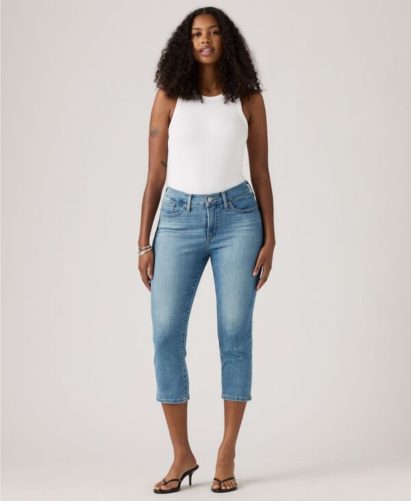 リーバイス レディース ボトムス デニムパンツ キャップ ジーンズ Levi's 311 Shaping Skinny Mid Rise Capri Jeans Camp Denim デニム