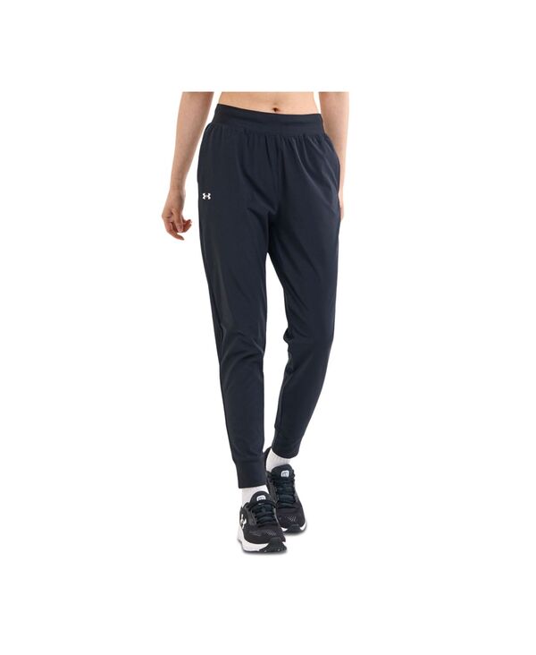 アンダーアーマー レディース ボトムス カジュアルパンツ Under Armour Women's Armour Sport High-Rise Pants Black / White ホワイト