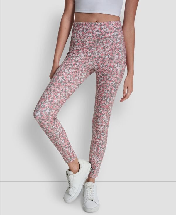 ダナ キャラン ニューヨーク レディース ボトムス カジュアルパンツ プリント DKNY Women Printed High-Wasit Fitness Tights Pants Boho Brush Sunkissed